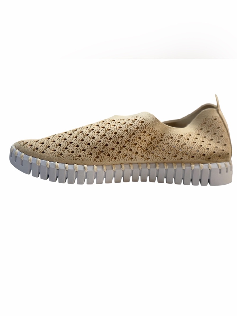Ilse Jacobsen Tulip 139 Kit Beige Perforated Slip On Shoes Size 38 NWT - Picture 6 of 8